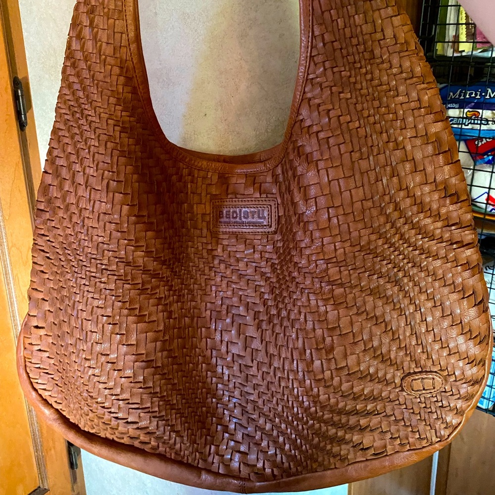 Large BED/STU, genuine, leather satchel